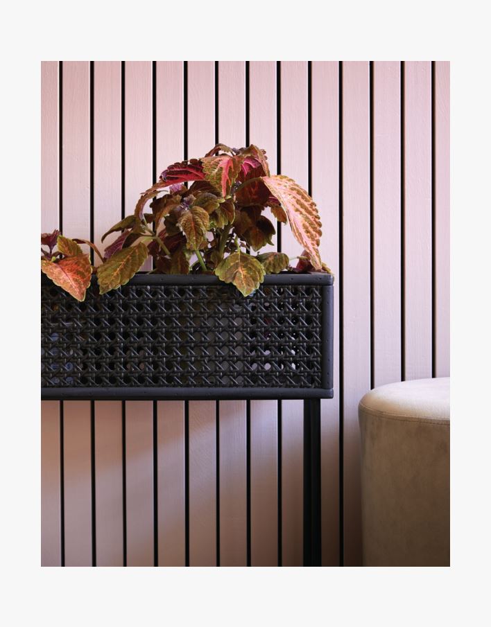 Rattan ruukku musta - 50x20x60,5 cm musta - 1