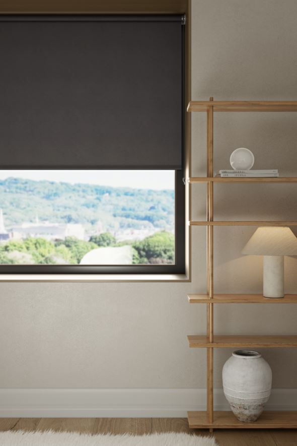 Pimentävä rullaverho harmaa - 2