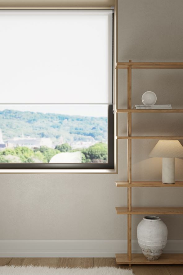 Läpikuultava rullaverho luonnonvalkoinen - 2