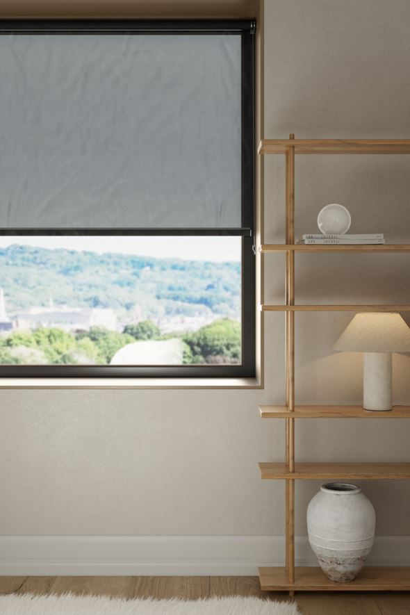 Screenrullaverho hiilenharmaa - 2