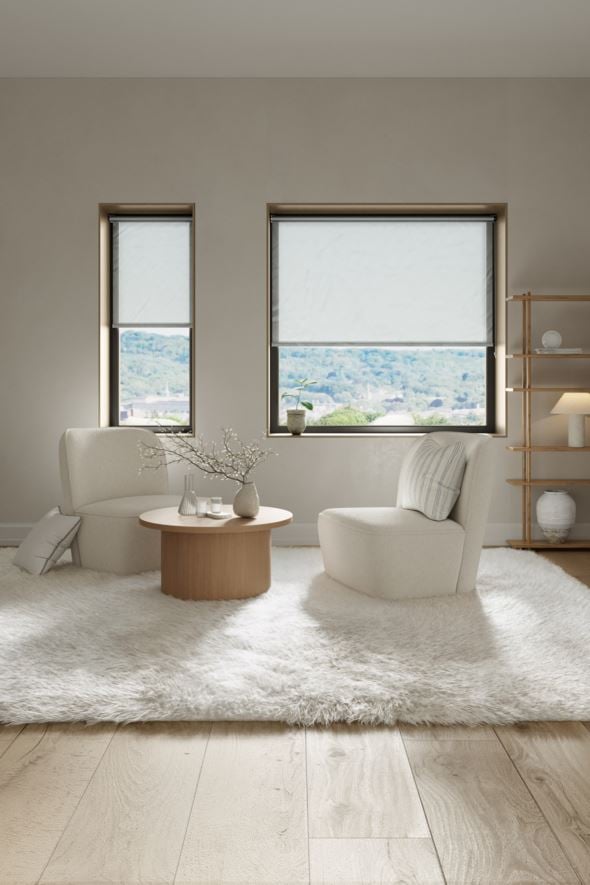 Screenrullaverho vaaleanharmaa - 4