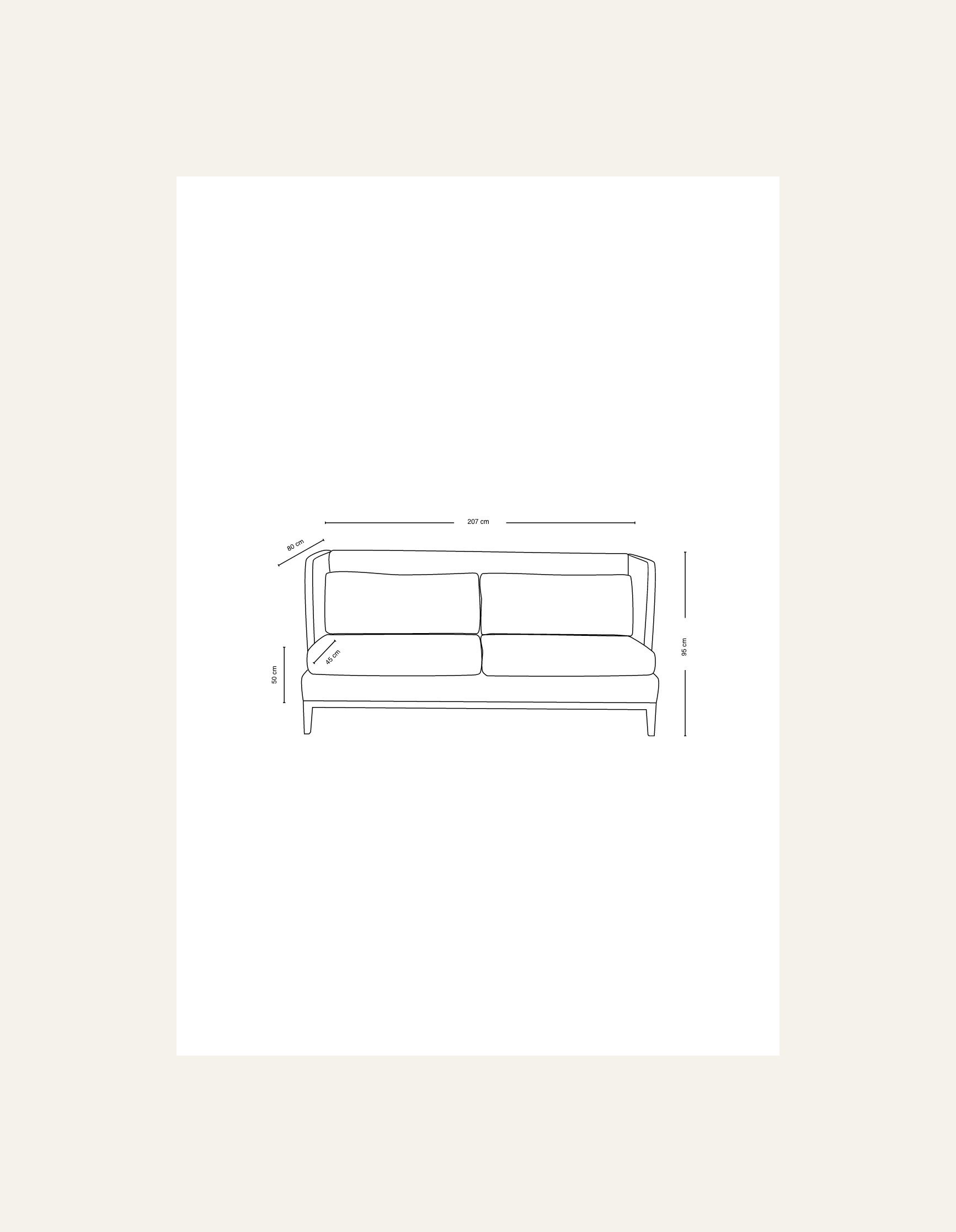 Keittiösohva beige - 11