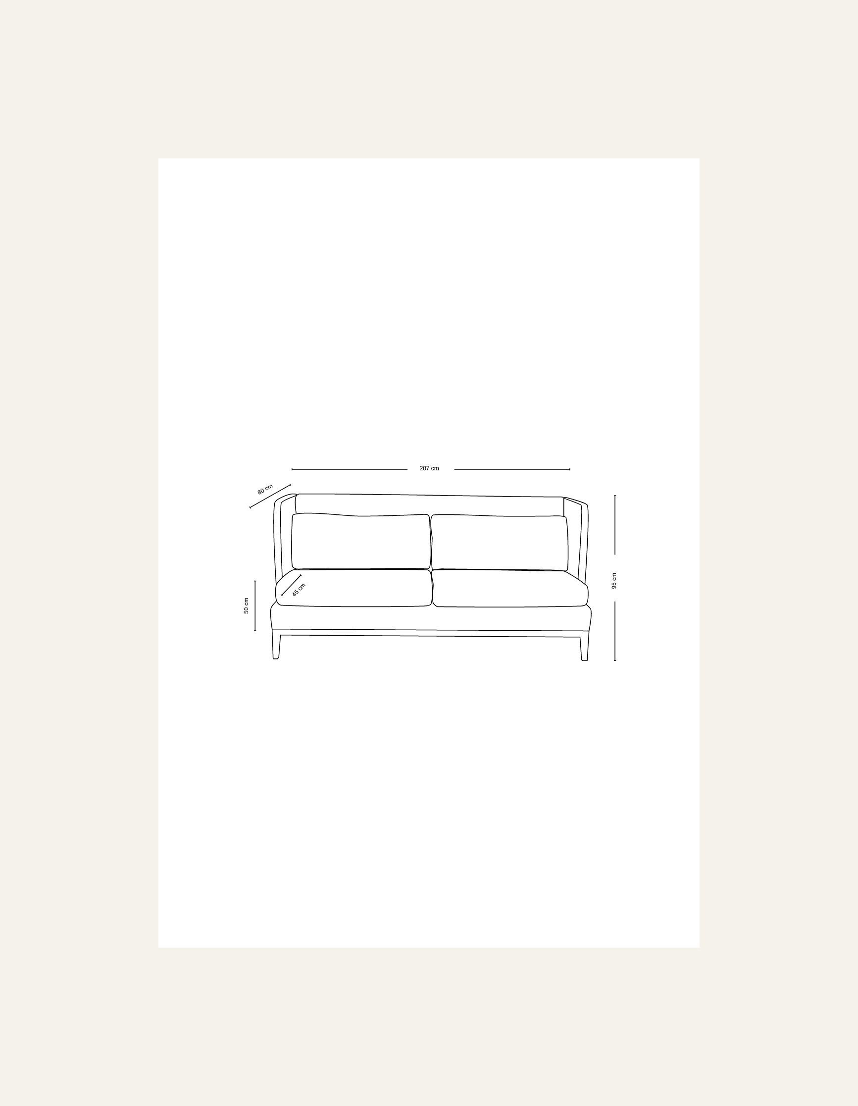 Keittiösohva beige - 11