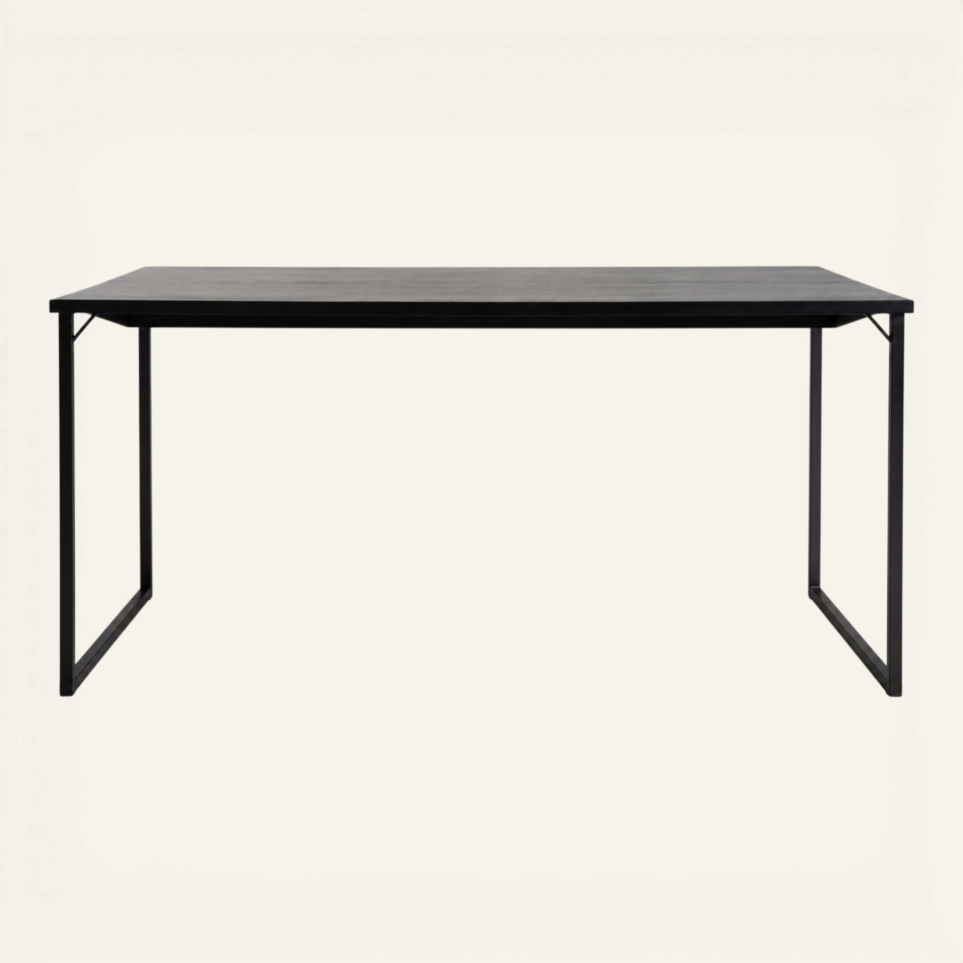 Ruokapöytä musta - 100x200x75 cm musta - 1