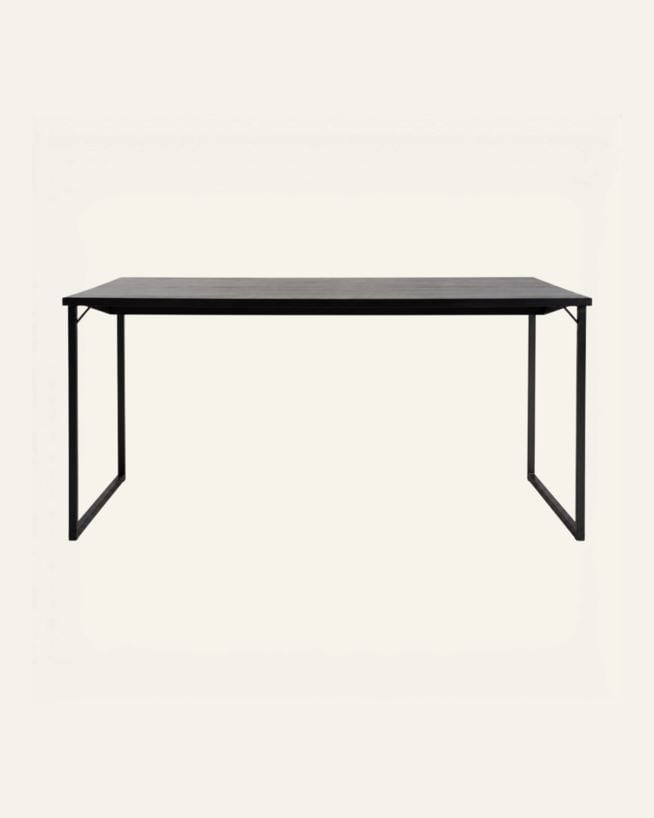 Ruokapöytä musta - 100x200x75 cm musta - 1