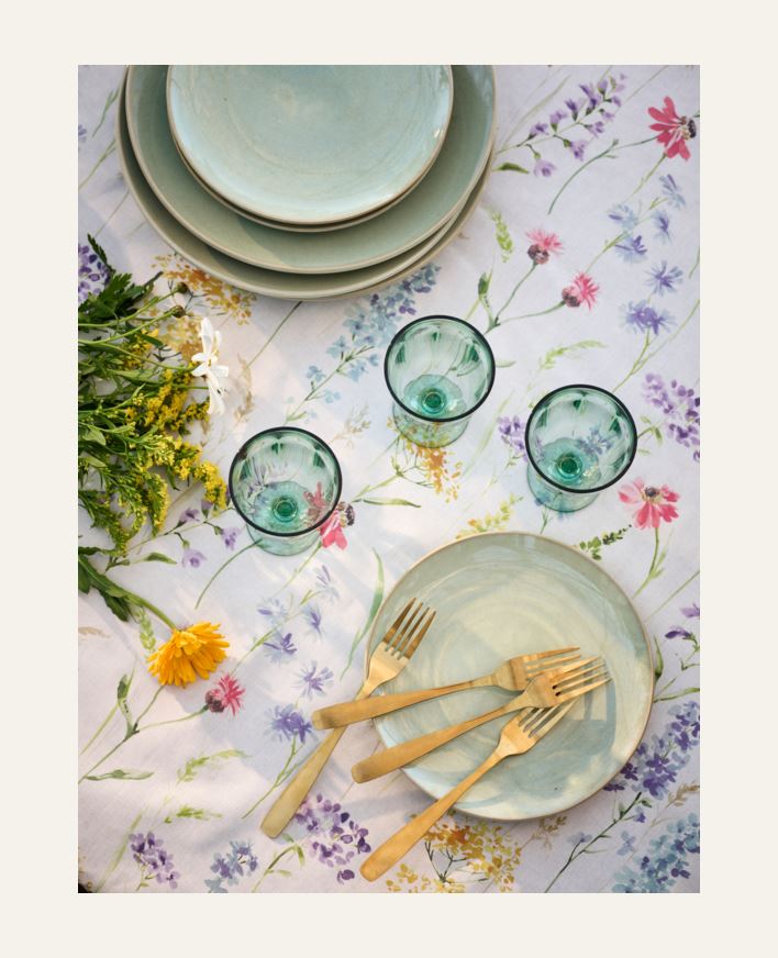 Pyöreä vahakangas valkoinen - 145 cm dia valkoinen - 1