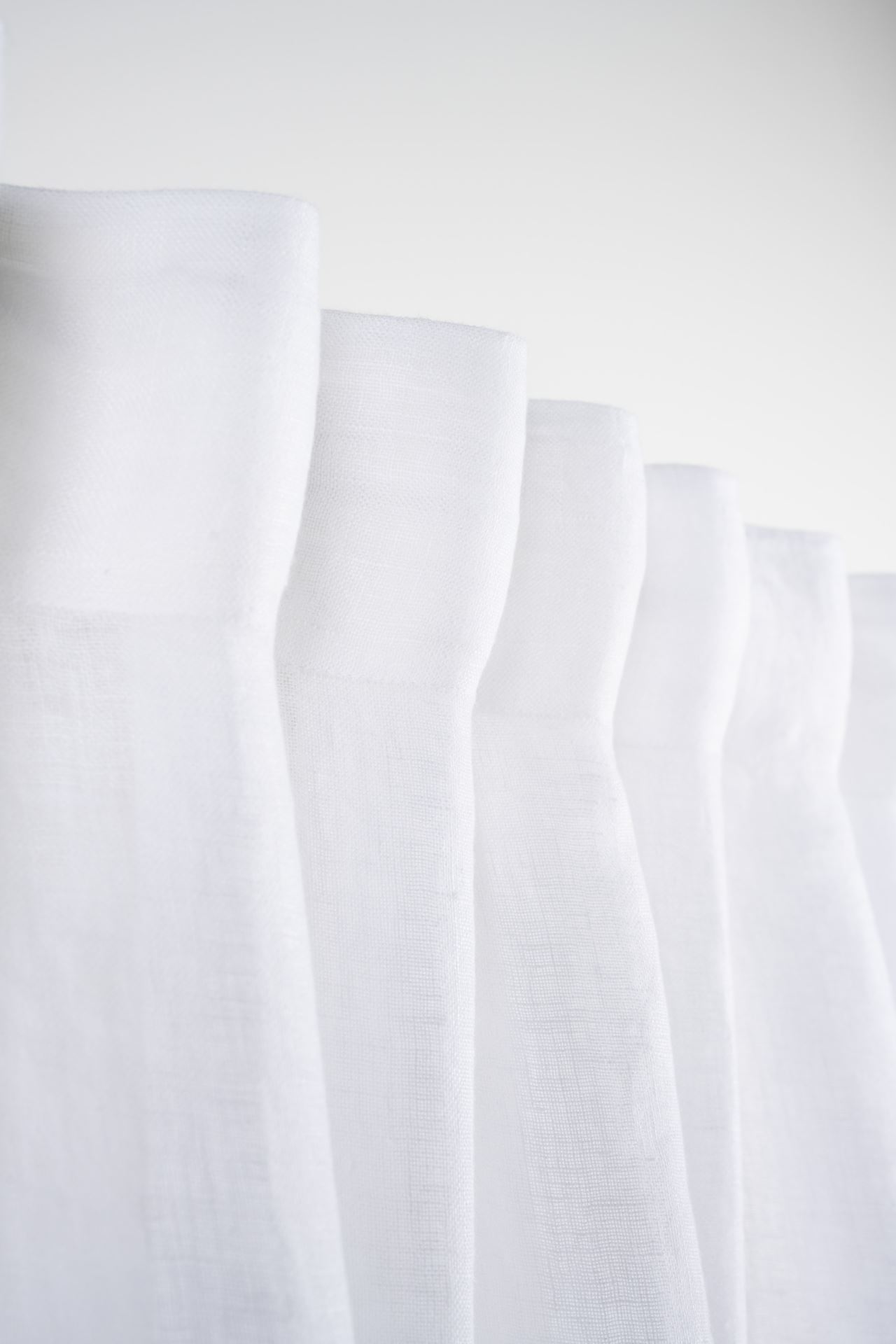 Pellavaverho valkoinen - 3