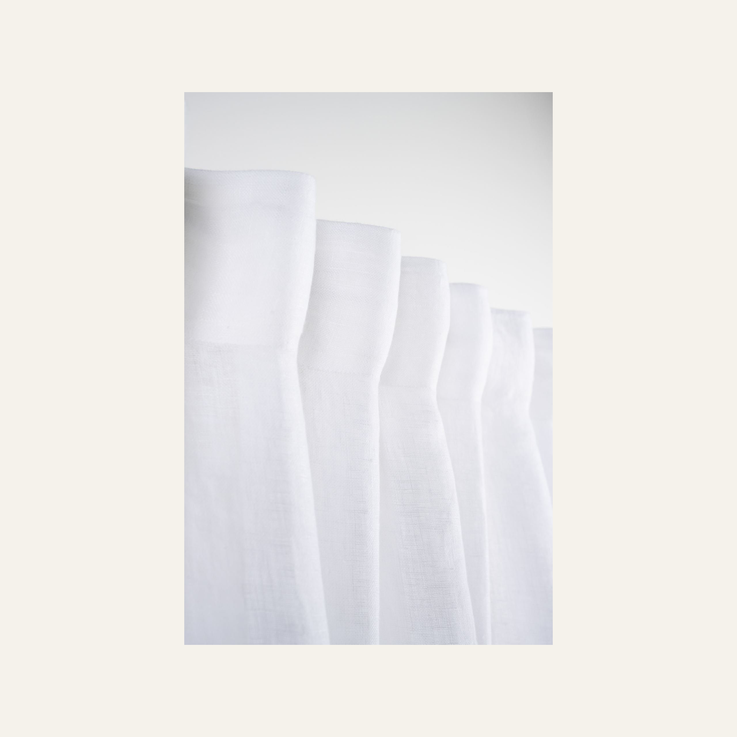 Pellavaverho valkoinen - 3