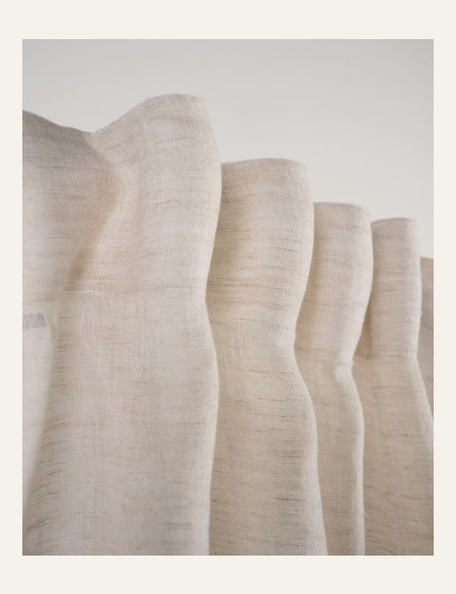 Pellavaverho luonnonväri - 4