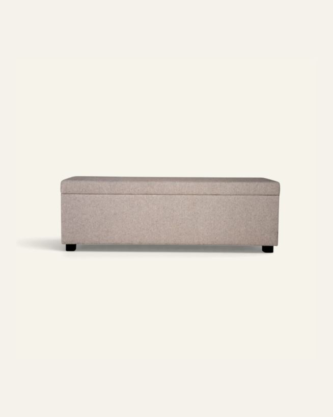 Säilytyspenkki beige - 145x46x47 cm beige - 1