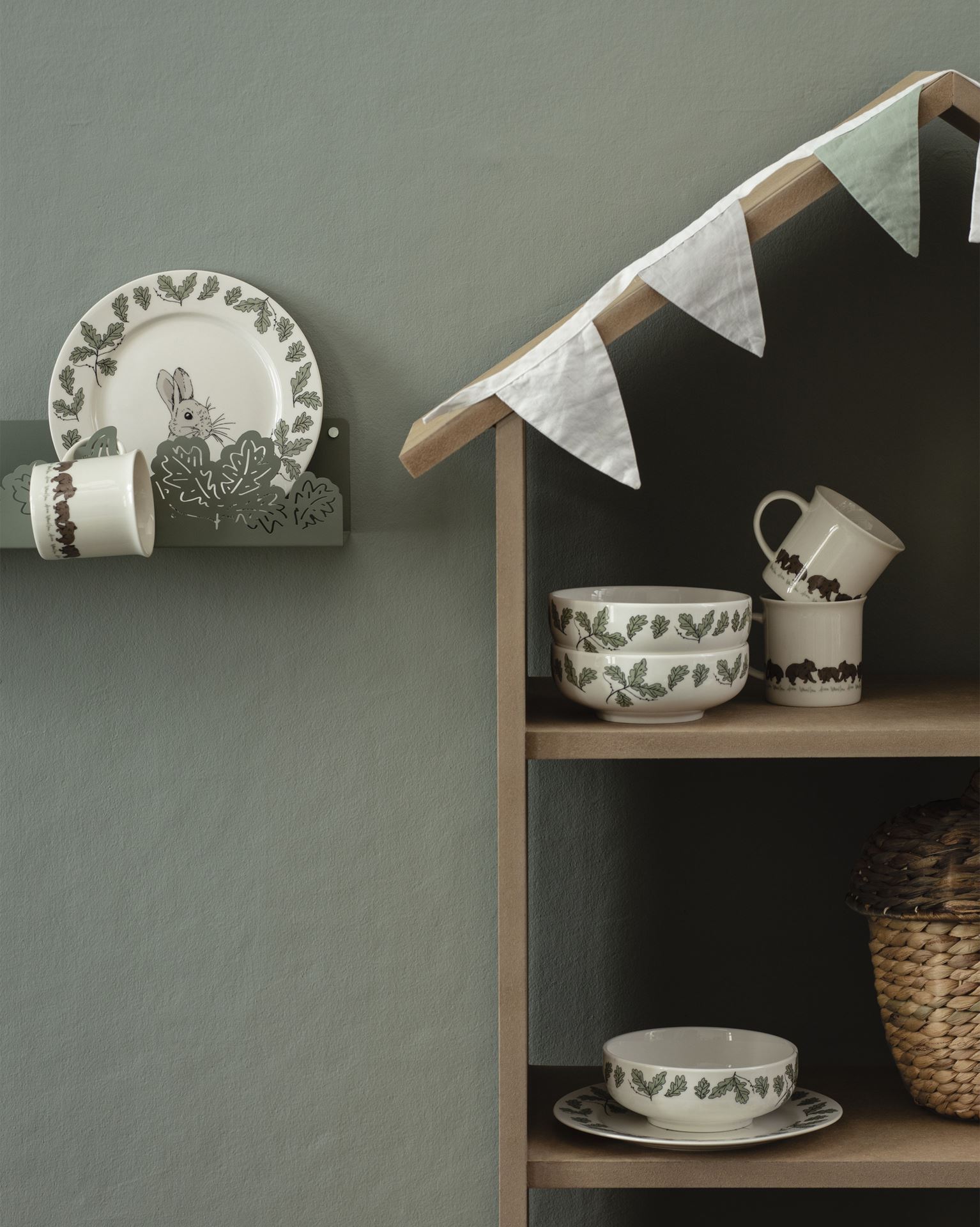 Aamiaissetti moniväri/valkoinen - 6