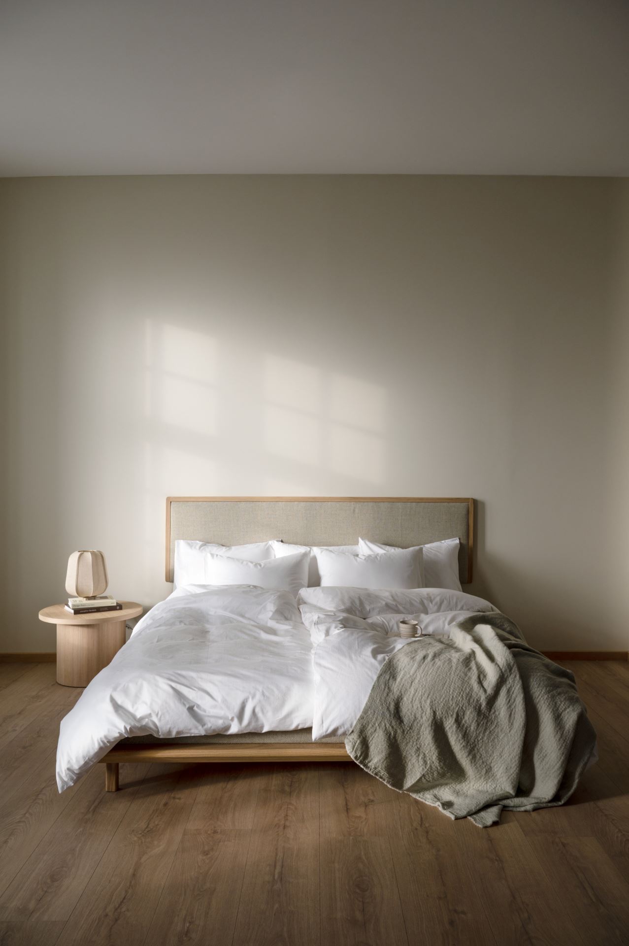 Sänky öljyttyä tammea beige - 5