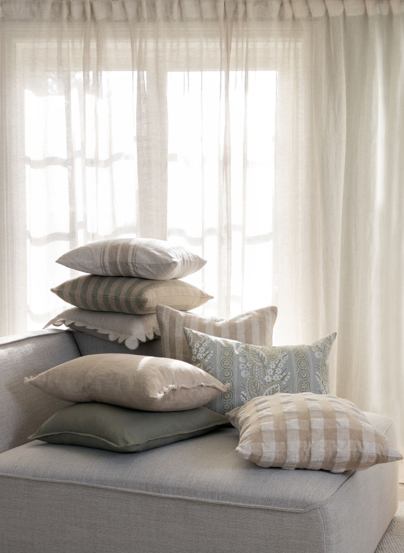 Koristetyynynpäällinen luonnonväri - 2