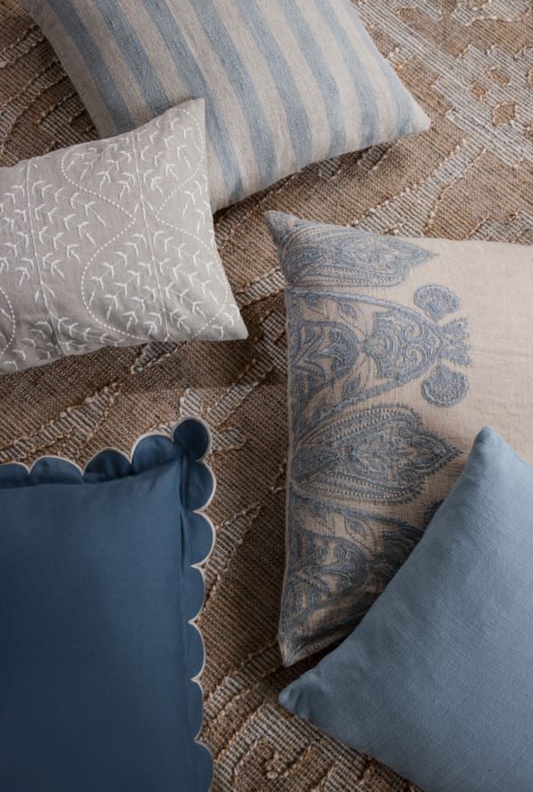 Koristetyynynpäällinen vaaleansininen - 2