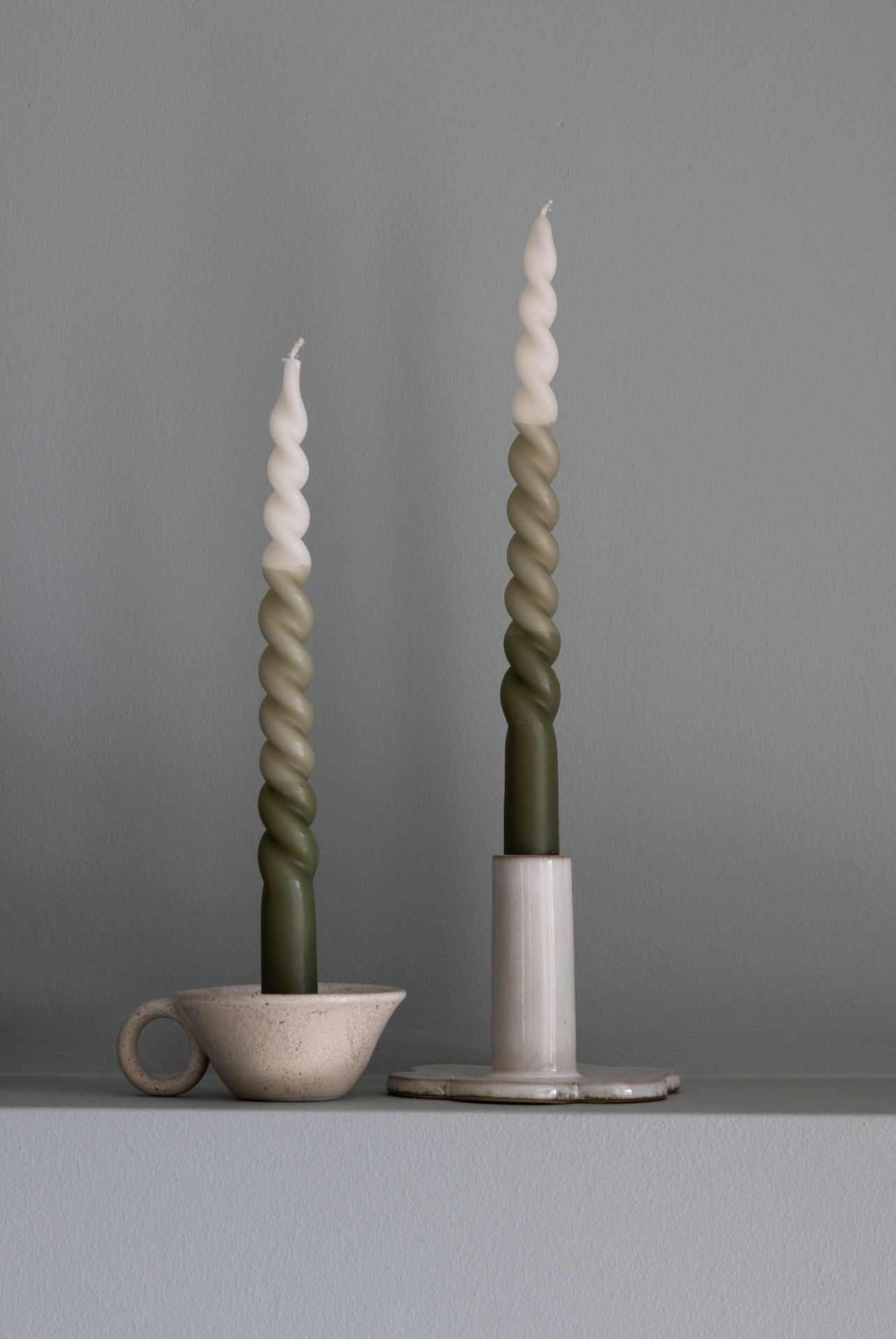 Kynttilänjalka luonnonvalkoinen - 2