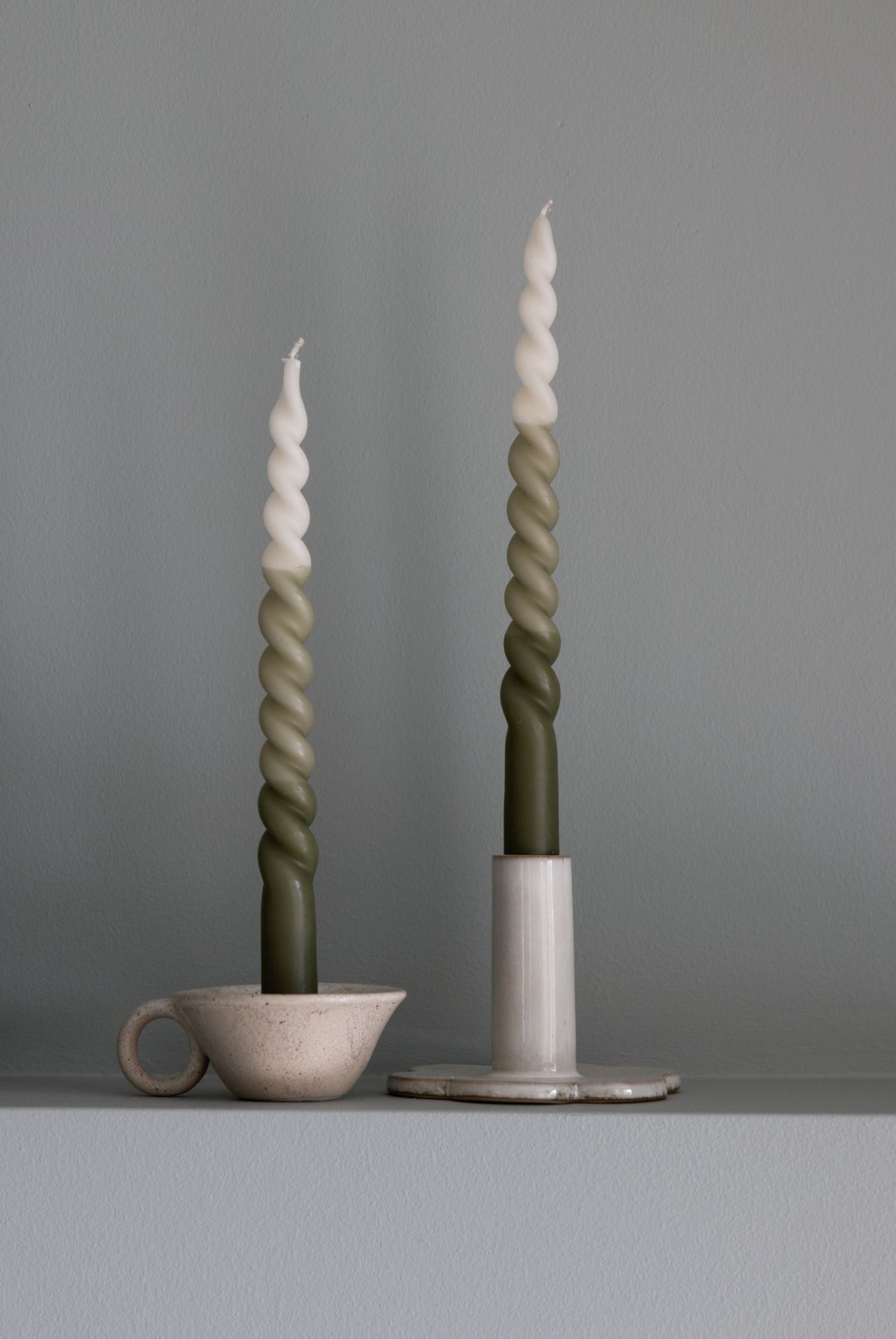 Kynttilänjalka luonnonvalkoinen - 2