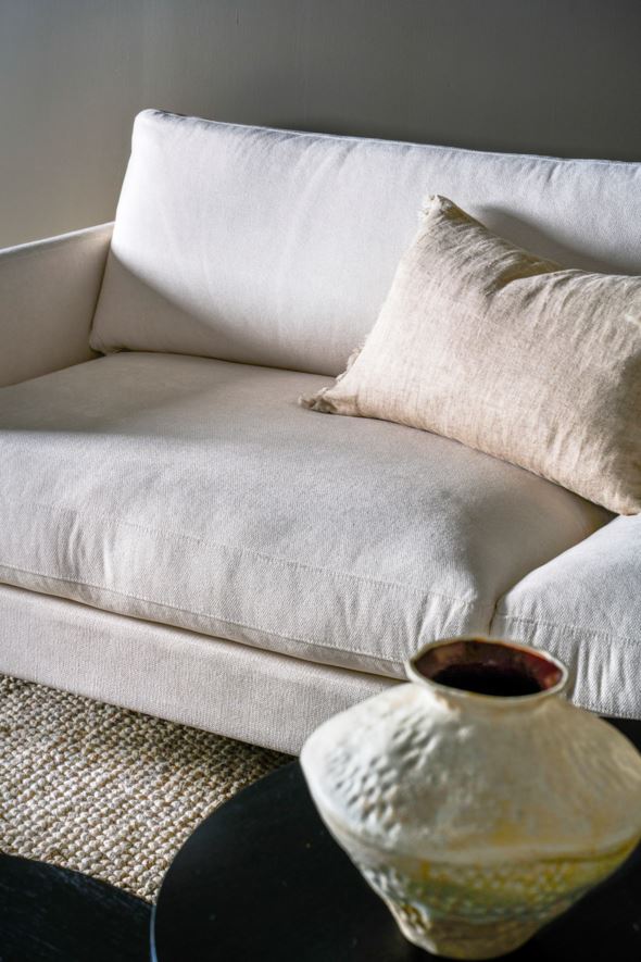 3-istuttava sohva valkoinen - 10