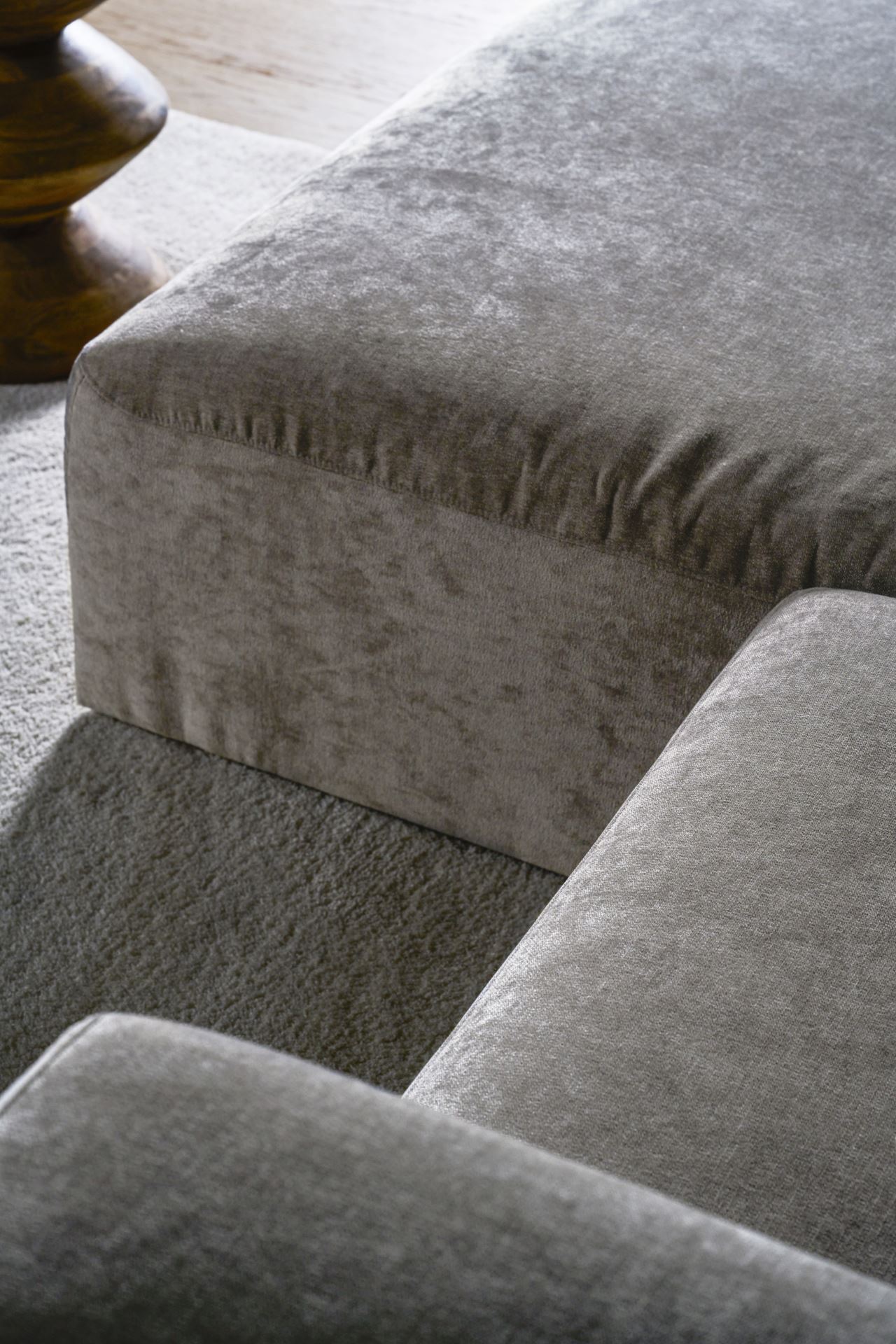 Moduulisohvaosa 1,5-istuttava käsinoja oikea harmaa - 6