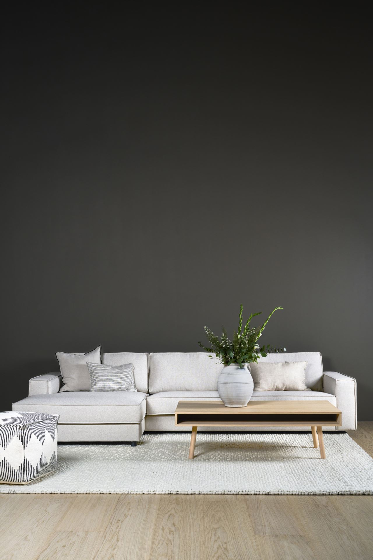 3-istuttava sohva divaanilla vasen luonnonväri - 6