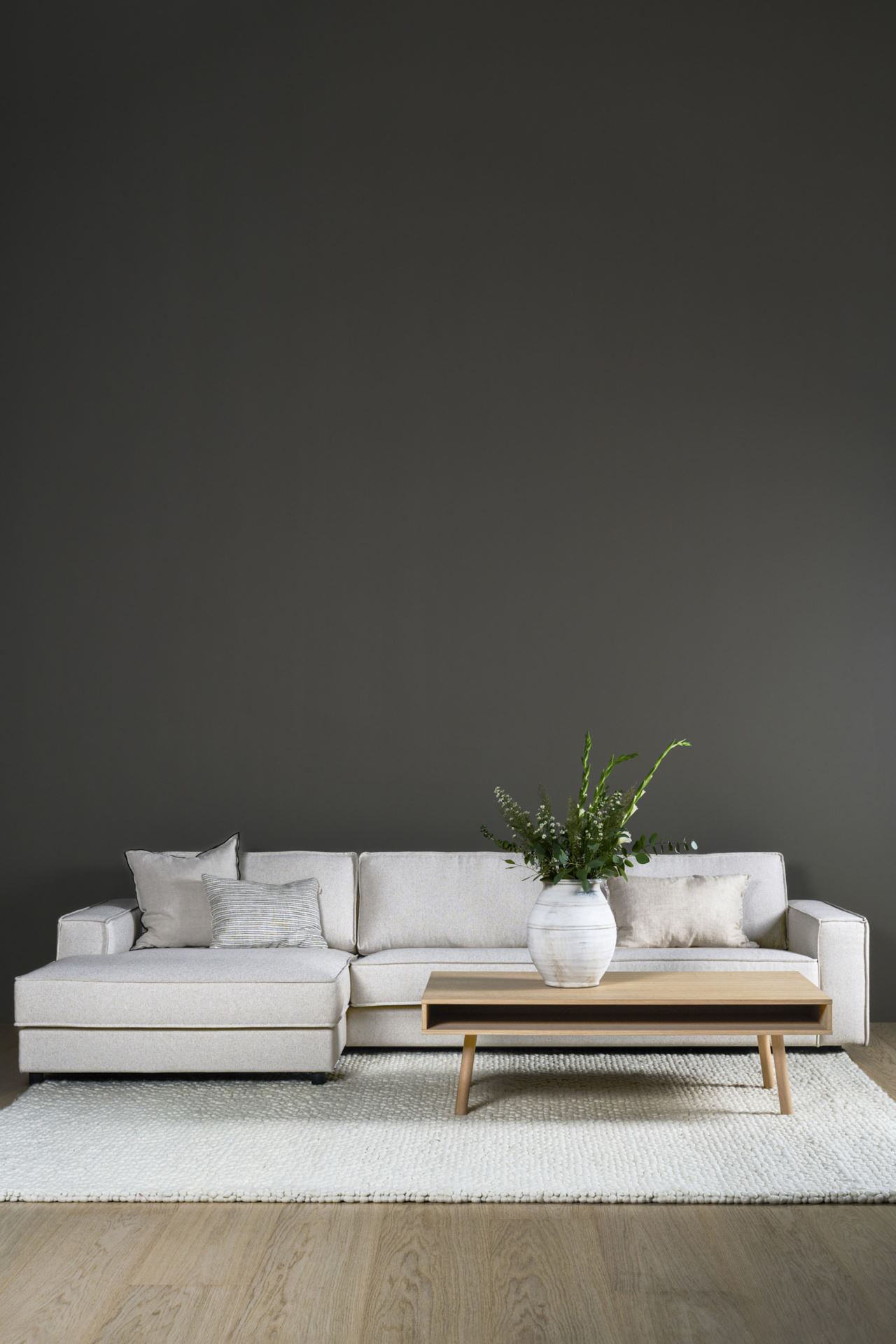 3-istuttava sohva divaanilla vasen luonnonväri - 7