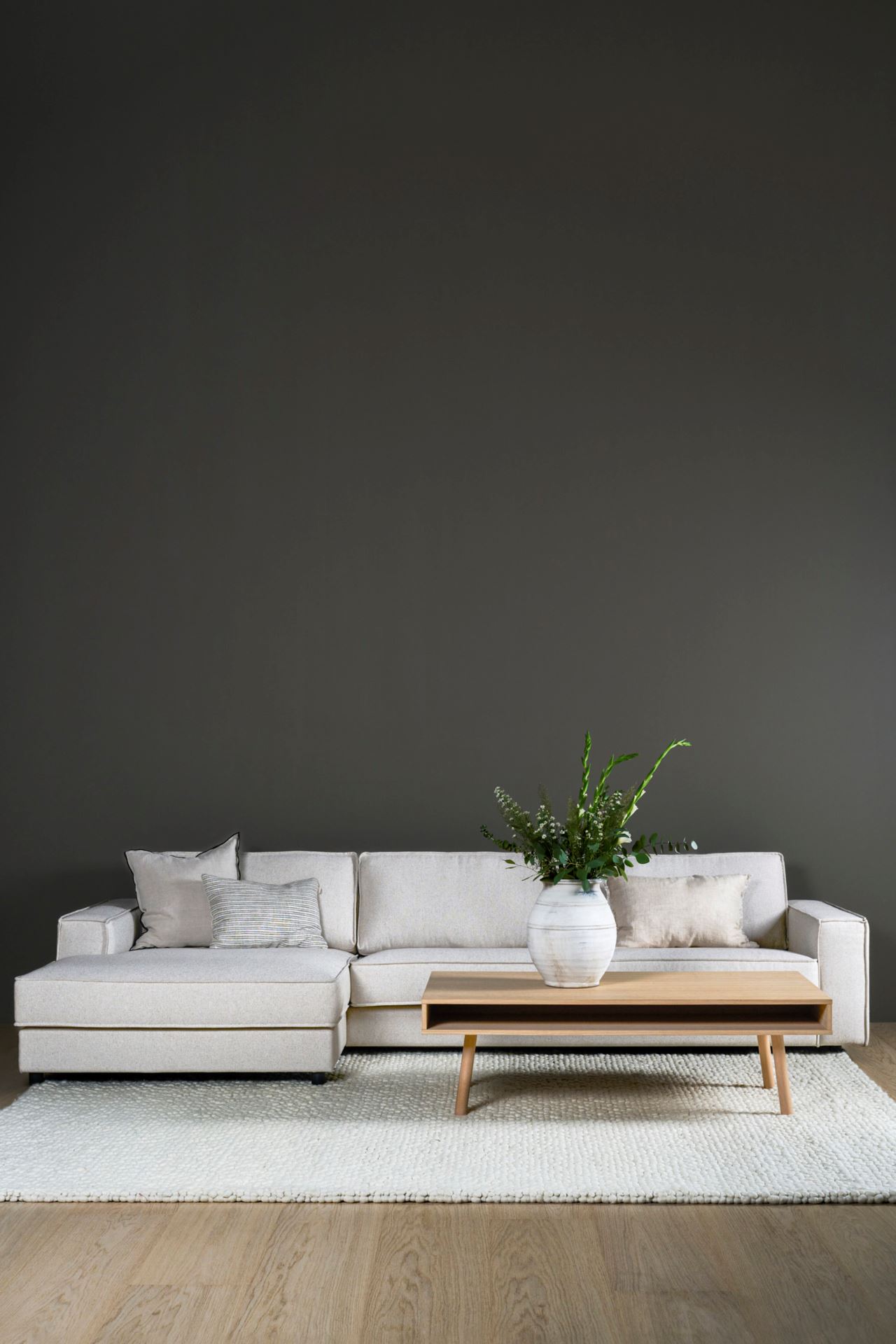 3-istuttava sohva divaanilla vasen luonnonväri - 7