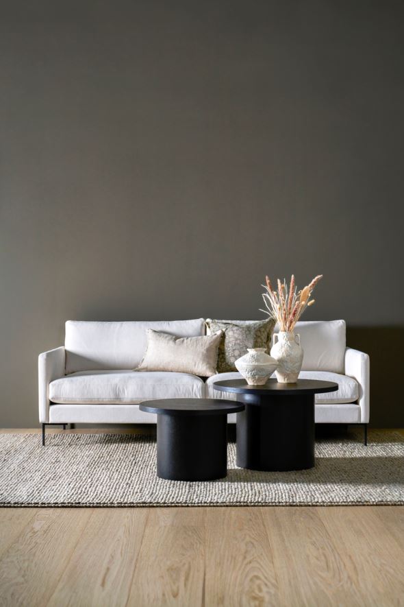 3-istuttava sohva valkoinen - 9