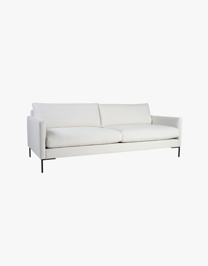 3-istuttava sohva valkoinen - 227x100x83 cm valkoinen - 1