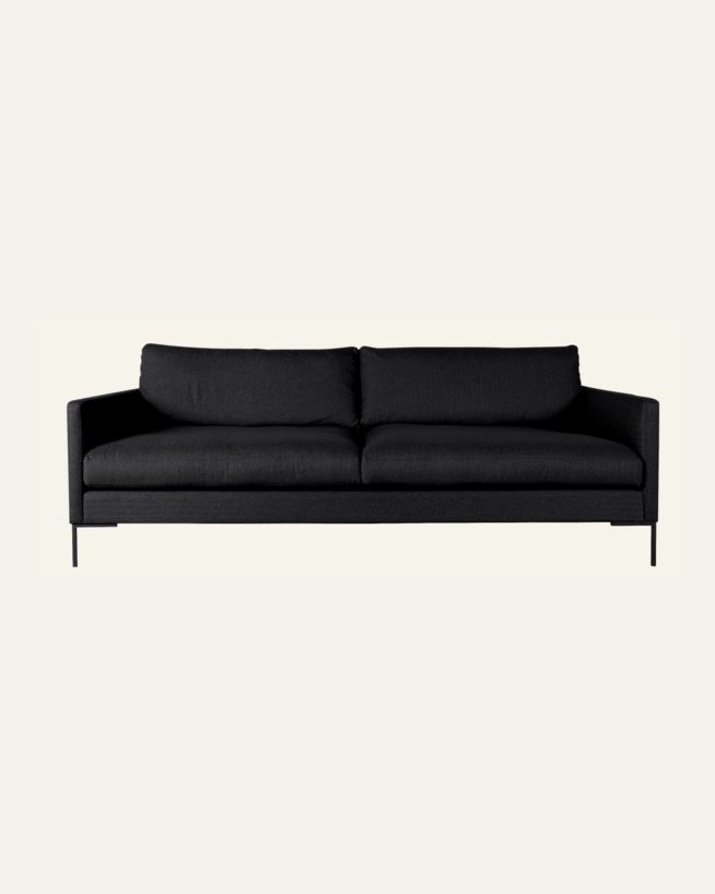 3-istuttava sohva musta - 227x100x83 cm musta - 1