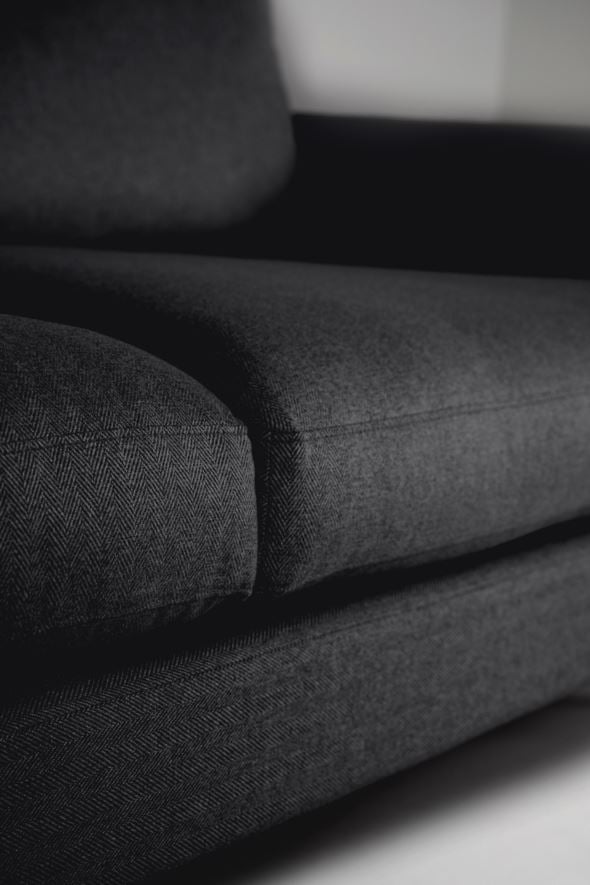 3-istuttava sohva musta - 6