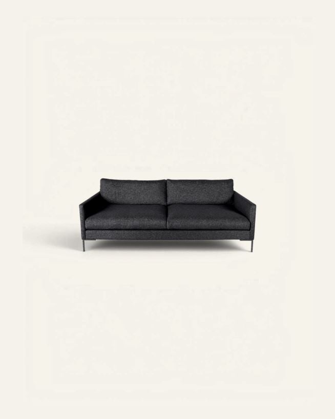 3-istuttava sohva musta - 227x100x83 cm musta - 1