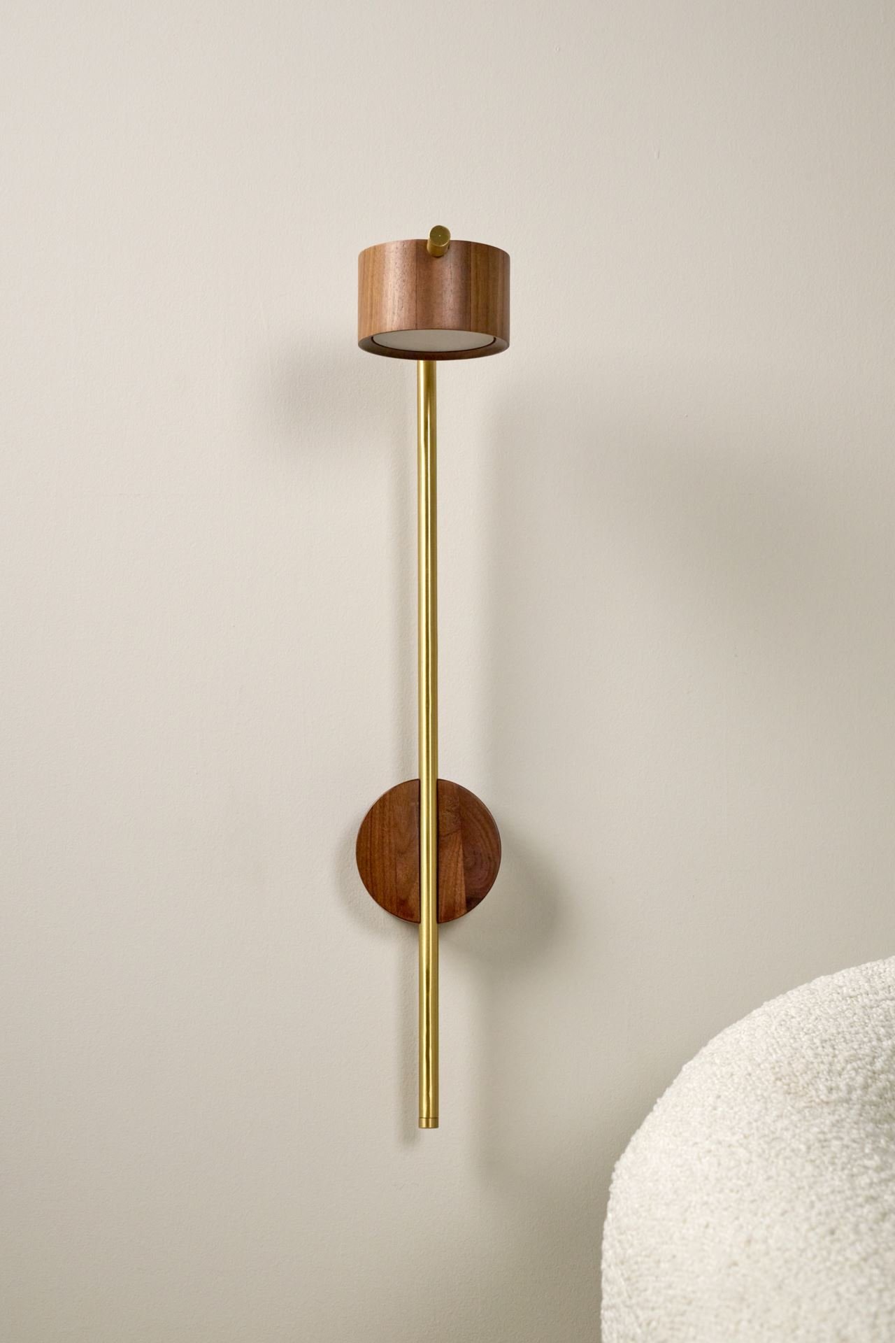 Seinälamppu ruskea - 20x55 cm ruskea - 1