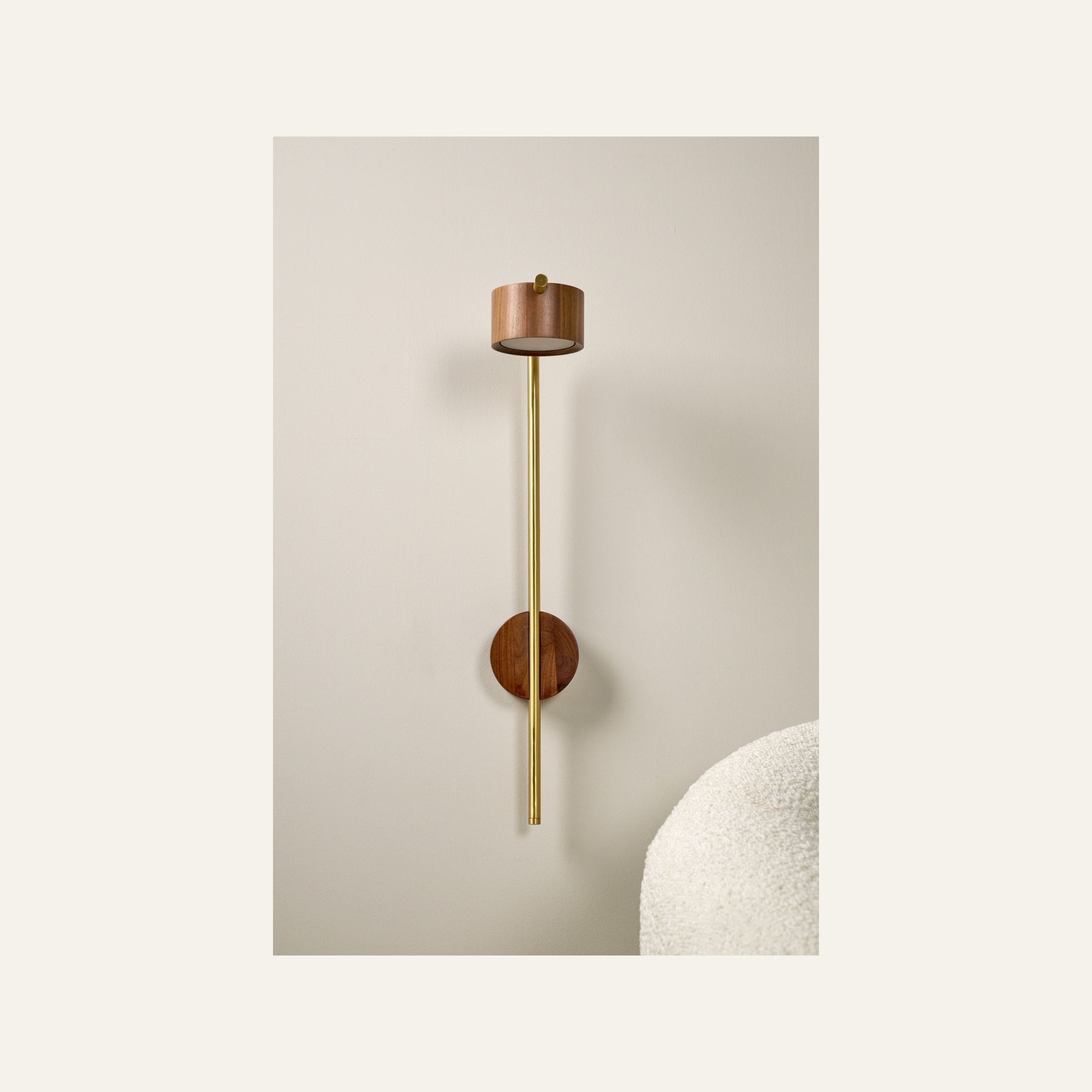 Seinälamppu ruskea - 2