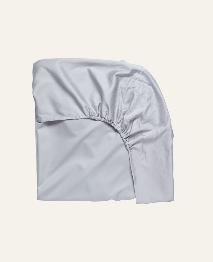 Muotoonommeltu aluslakana vaaleanharmaa - 120x200 cm vaaleanharmaa - 1