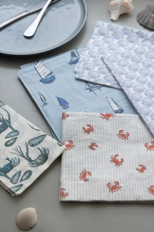 Ruokapaperiservetti harmaasininen - 2