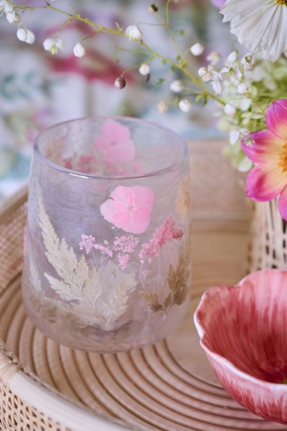 Kynttilälyhty moniväri/roosa - 4