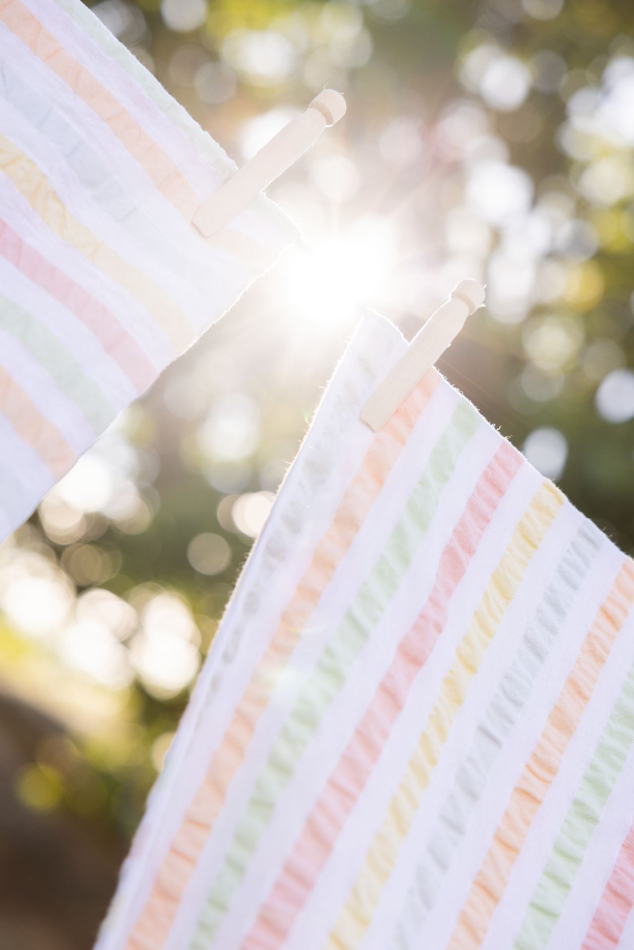 Pussilakanasetti lankavärjättyä kreppipuuvillaa moniväri - 4