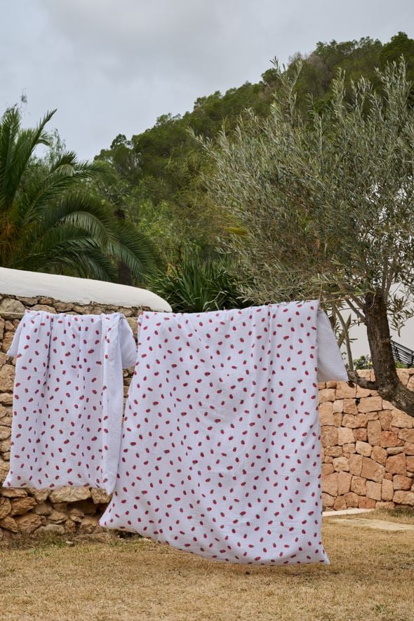 Pussilakanasetti kreppipuuvillaa vaaleansininen - 5