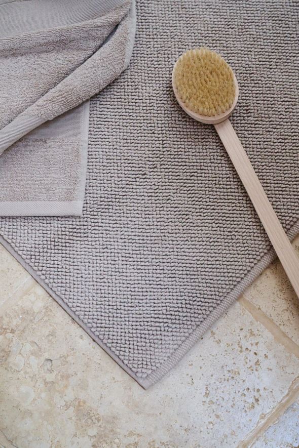 Kylpyhuoneenmatto harmaanruskea - 2