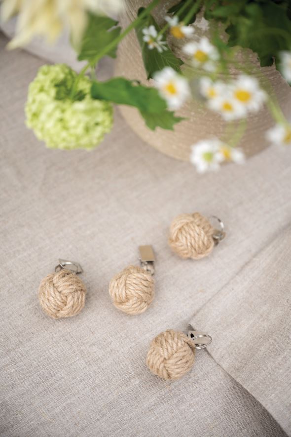 Pöytäliinapaino, 4 kpl luonnonväri - 2