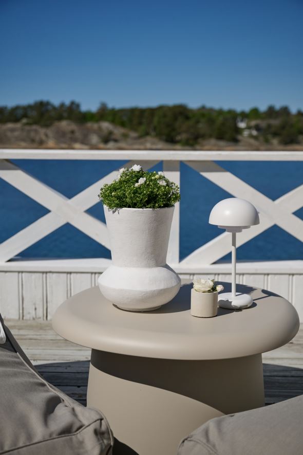 Ladattava pöytävalaisin valkoinen - 2