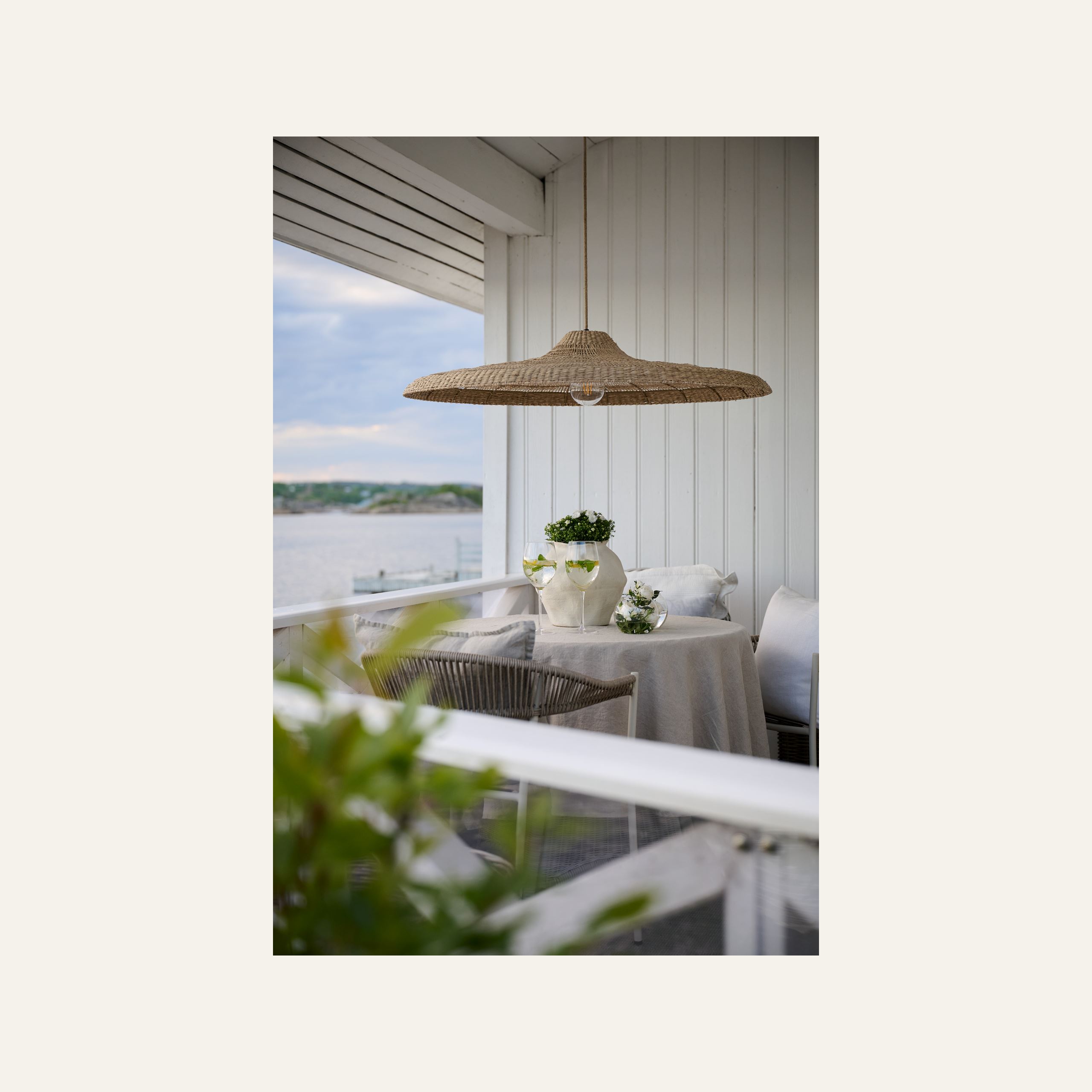 Lampunvarjostin luonnonväri - 2