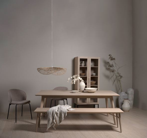 Ruokapöydän penkki luonnonväri - 2