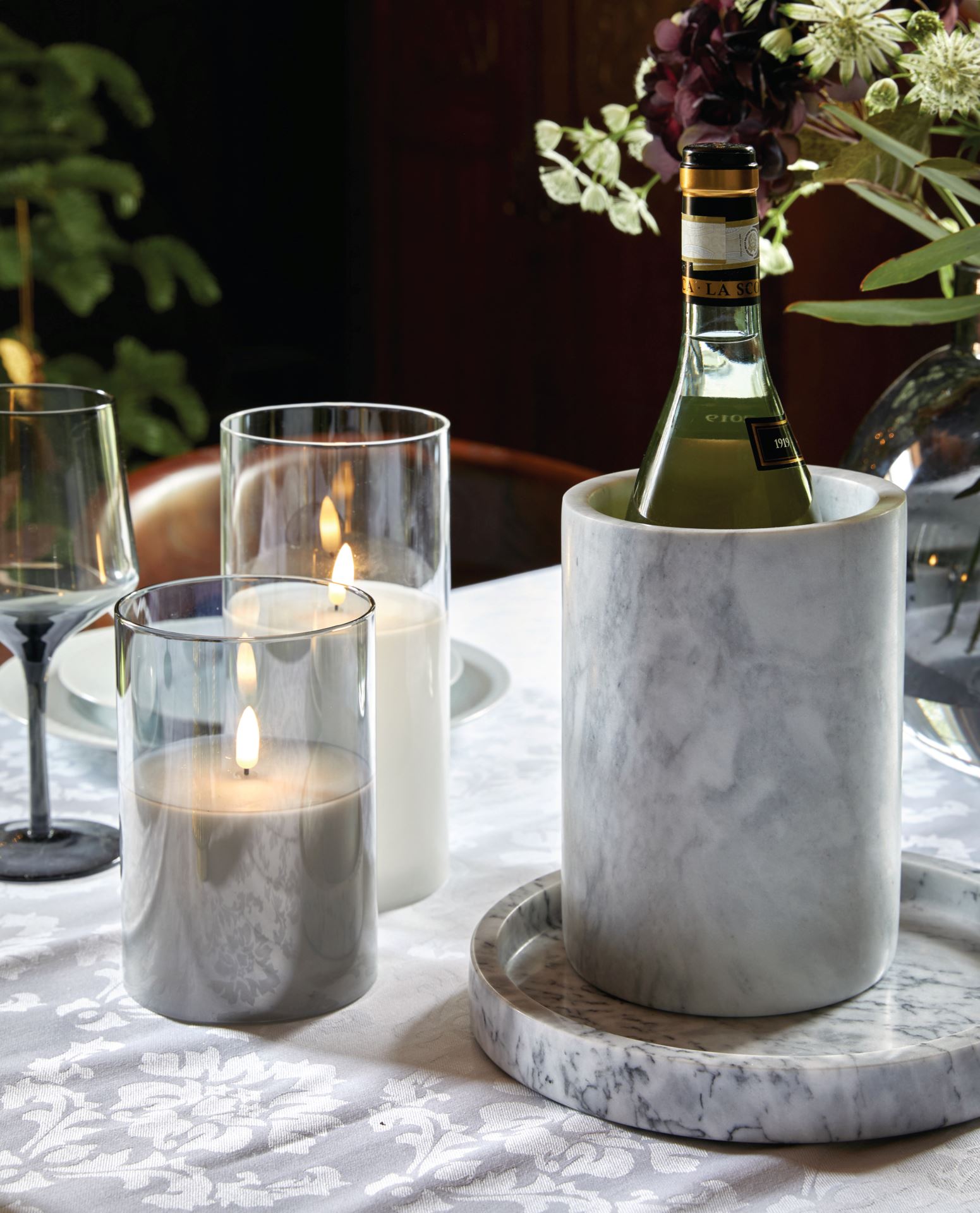 Viininjäähdytin vaaleanharmaa - 4