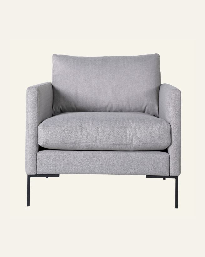 Lepotuoli vaaleanharmaa - 86x95x83 cm vaaleanharmaa - 1