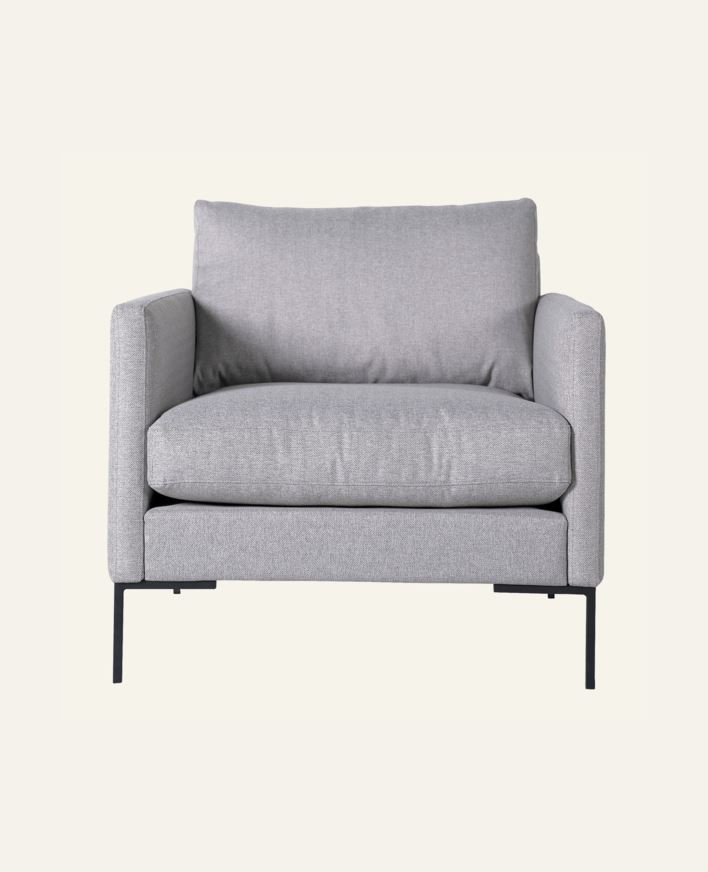 Lepotuoli vaaleanharmaa - 86x95x83 cm vaaleanharmaa - 1