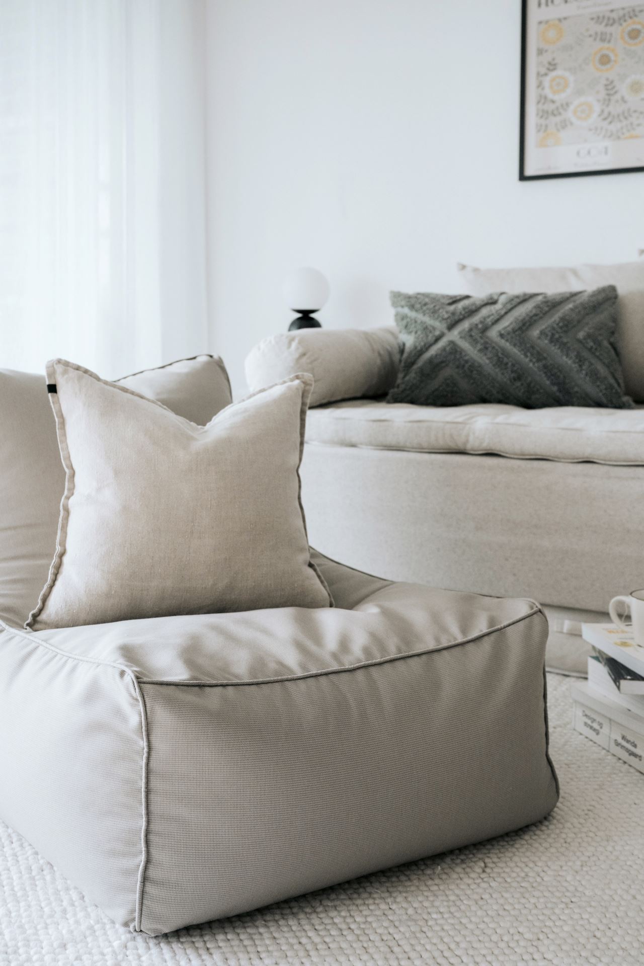 Säkkituoli moniväri/beige - 5