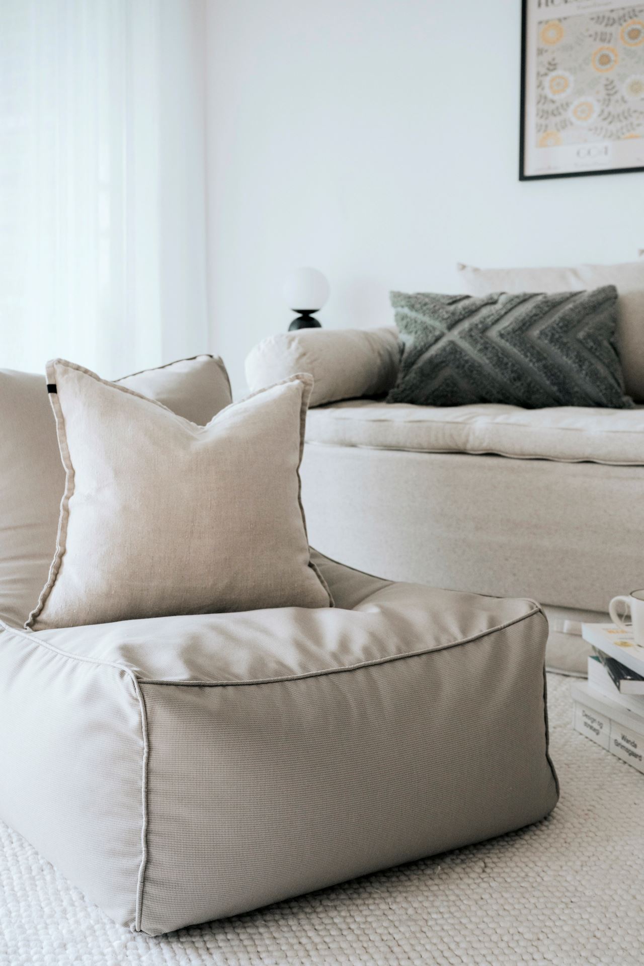 Säkkituoli moniväri/beige - 5