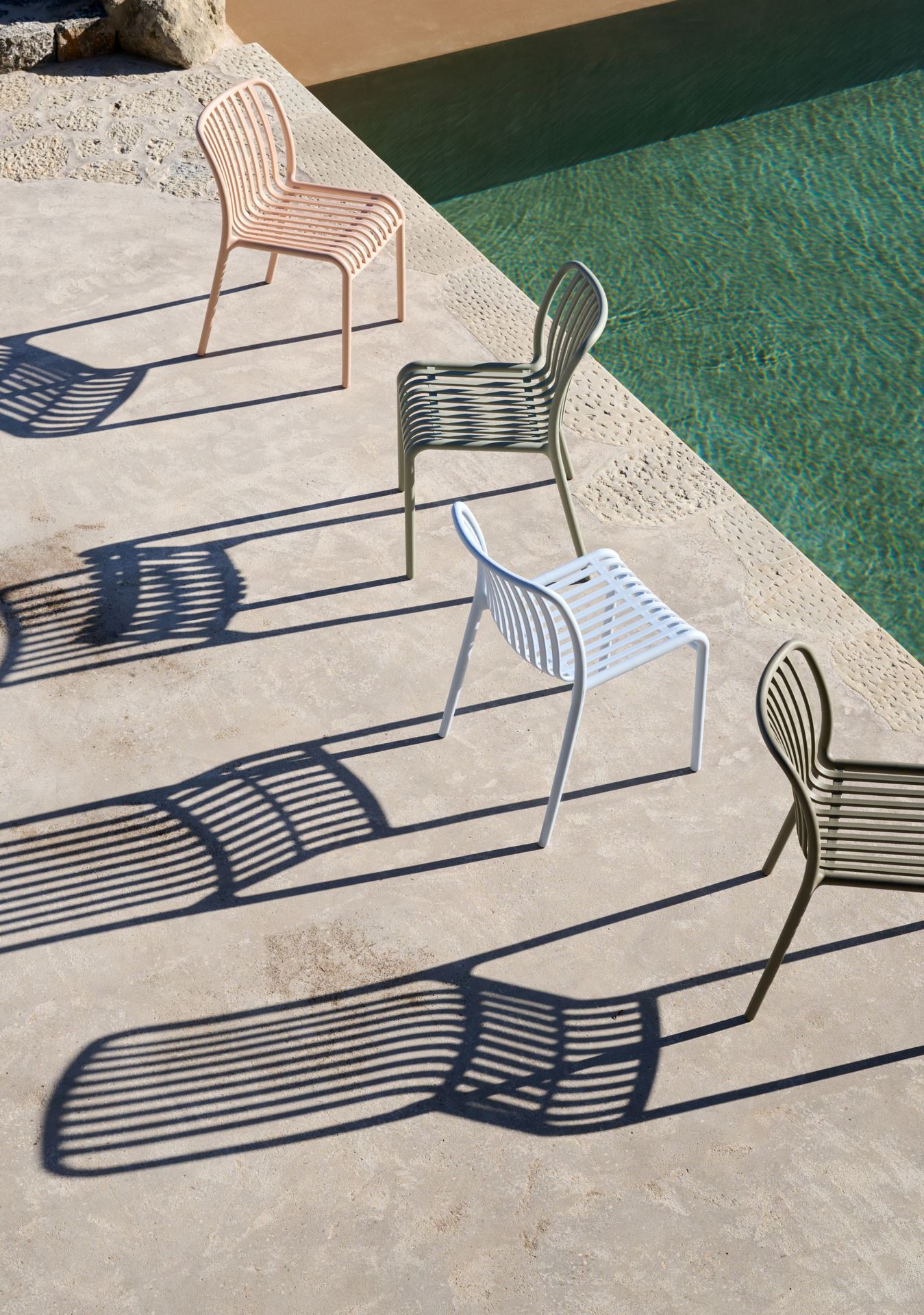 Puutarhatuoli vaaleansininen - 2