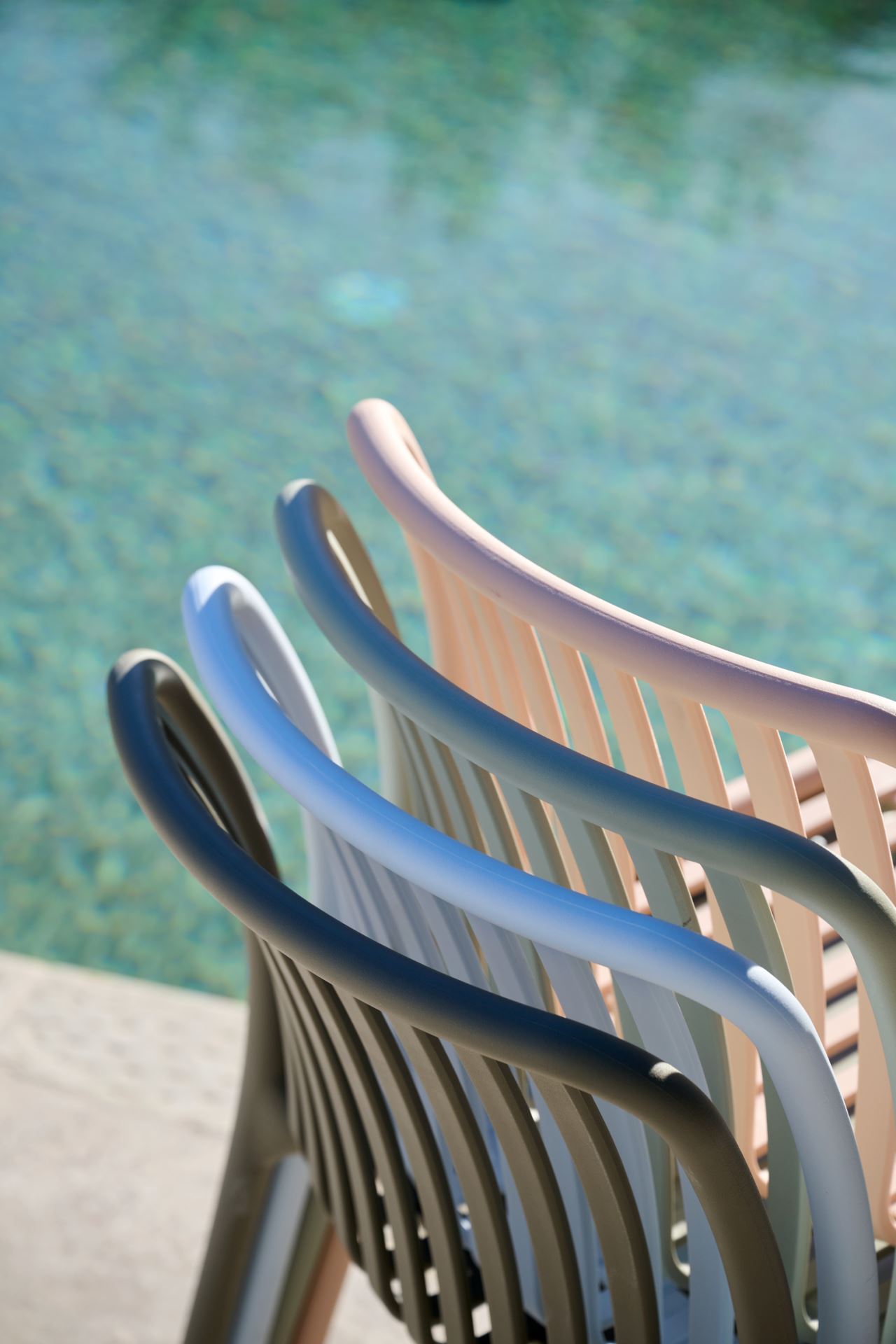 Puutarhatuoli vaaleansininen - 4