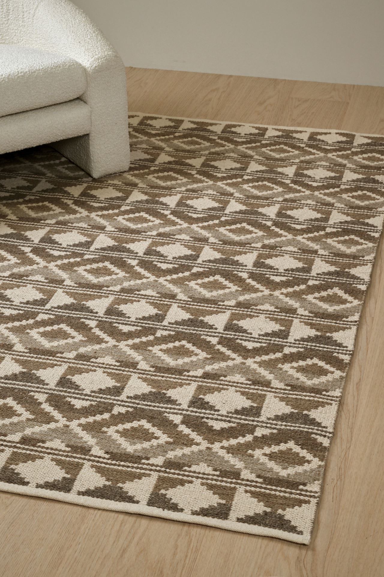 Villamatto moniväri/ruskea - 2